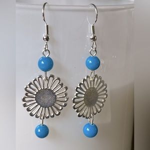 Handmade Turquoise Dangle Earrings